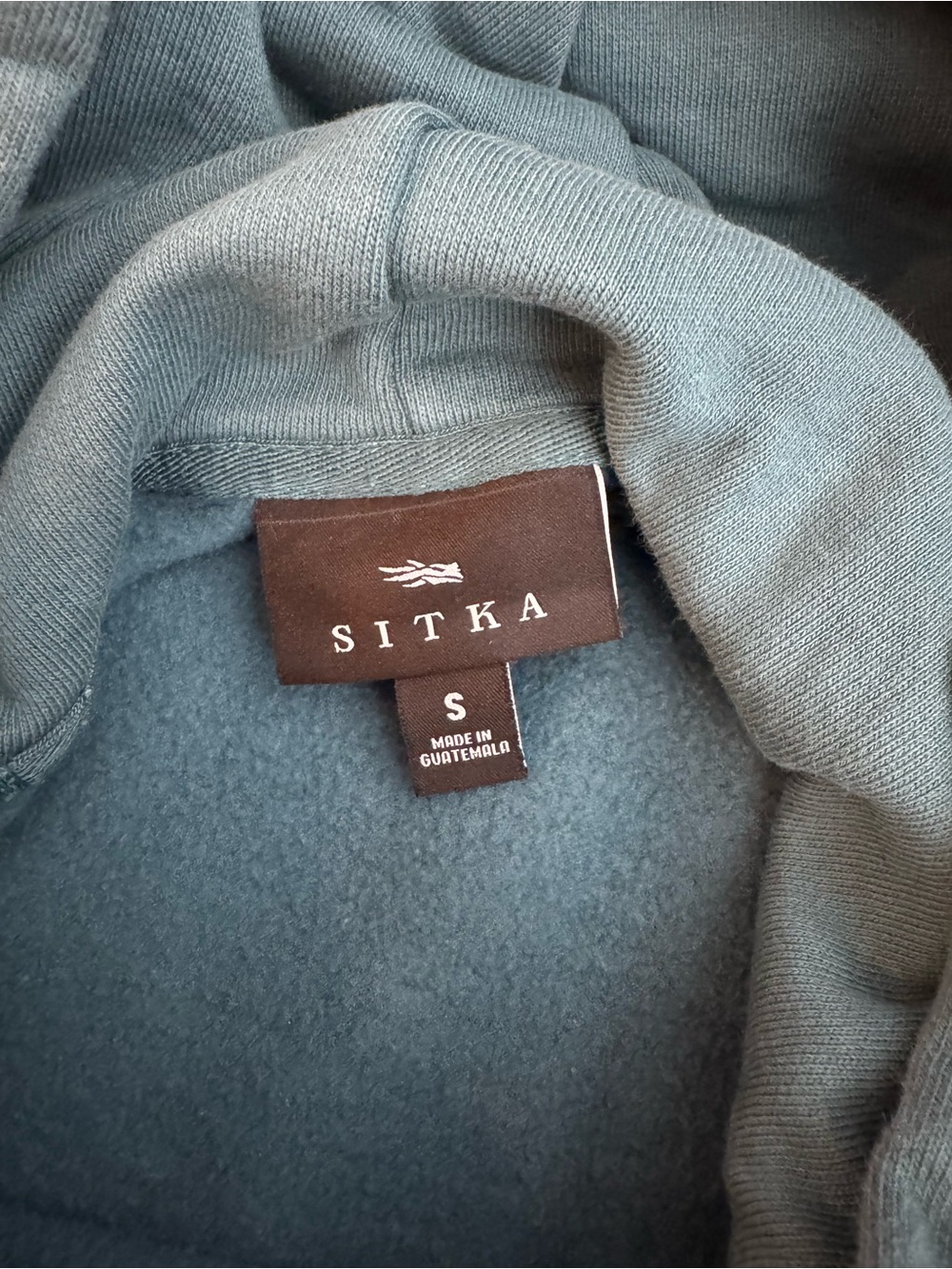 Sitka men’s Teal Pullover Hoodie Jacket - Picture 2 of 3